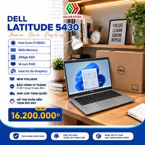 Dell Latitude 5430 New Fullbox - Laptop Doanh Nghiệp Bền Bỉ, Hiệu Năng Ổn Định